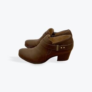 Soul Naturalizer‎ Women Brown Buckle Zipper Ankle Boots Heels Size 8.5M